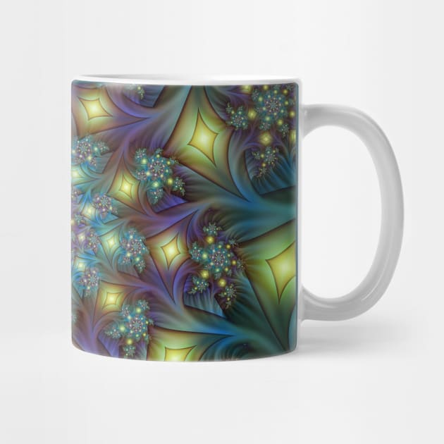 Illuminated, Modern Colorful Fractal Pattern by Gabiw_Art